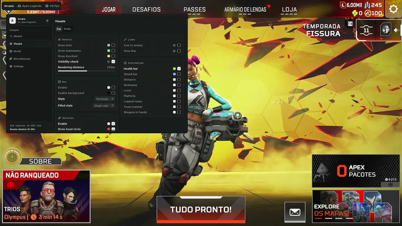 Screenshot 25 do cheat Apex Legends Arcane